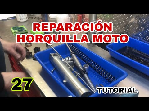 27 💚Tutorial Cómo Reparar Suspensión HORQUILLA de Moto⚒️ Kawasaki ZXR 750 H1 en Factory suspension