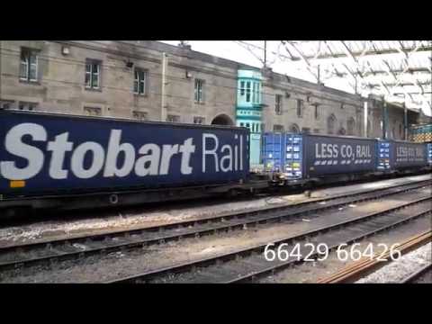 (HD) DRS 66429 + 66426 Pass Through Carlisle On 4S43 27/07/13