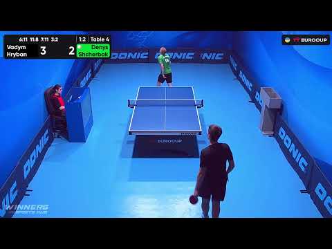17:35 Vadym Hryban - Denys Shcherbak 25.08.2023 TT Euro.Cup Ukraine Star. TABLE 4