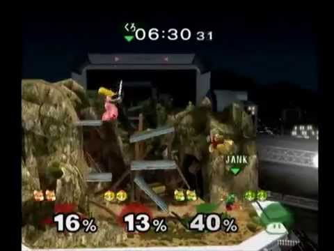 [red] Mahone (Jigglypuff) & Chancard (Peach) vs [green] Jank (Captain Falcon) & EPsilon (Peach) GF1