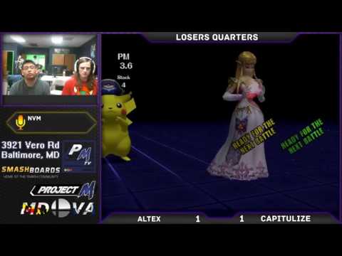 Project M @ Xanadu 1/2/17 Losers Quarters: Altex (Zelda) vs Capitulize (Pikachu)