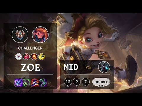 Zoe Mid vs Ekko - KR Challenger Patch 11.19