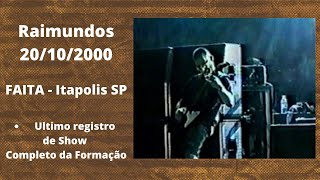 Raimundos - Nariz de Doze (FAITA - Itapolis SP - 20/10/2000)
