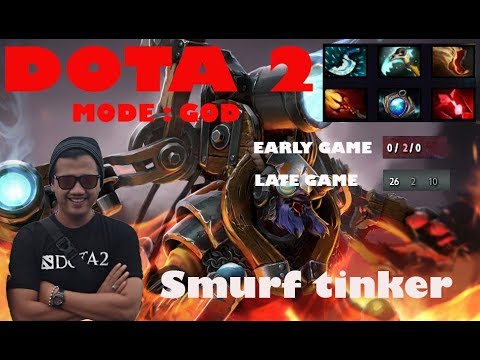full match TINKER!!! SMURF tinker brutal 26kill hex+dagon = delete dota