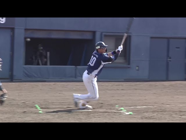[Farm] The Lions 'Ryusei Sato hits a solo home run into the right field stands in the opposite direction!! April 16, 2025 Hokkaido Nippon-Ham Fighters vs Saitama Seibu Lions