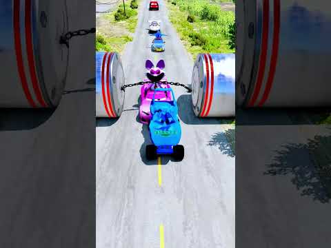 McQueen Spider Bollard Crush – BeamNG.drive #shorts #beamngdrive #mcqueen