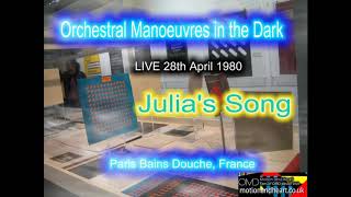 Julia&#39;s Song 1980 LIVE OMD