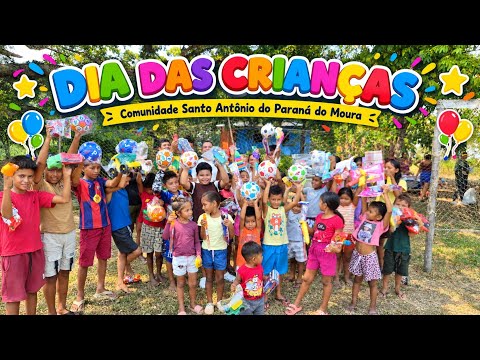 Dia Das CriNÇaS! PAGAMOS UMa  PROMESSA AO SANTO ANTÔNIO.  Paraná do Moura!. Acompanhe no vídeo 📹. 