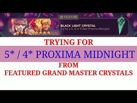 HUNT FOR "PROXIMA MIDNIGHT" FROM FEATURED GRAND MASTER CRYSTALS || MARVEL CONTEST OF CHAMPIONS