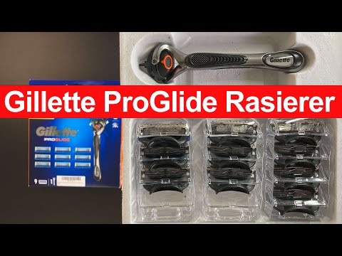 Gillette ProGlide Rasierer Herren mit 10 Rasierklingen, aktuelle ProGlide Version 5/2021 | Unboxing