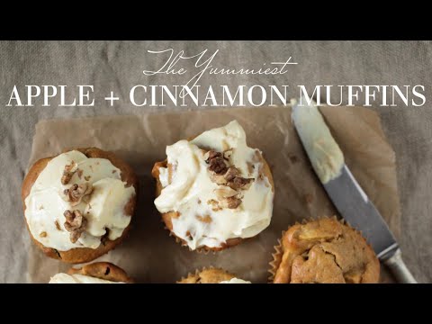 THE YUMMIEST APPLE + CINNAMON MUFFINS