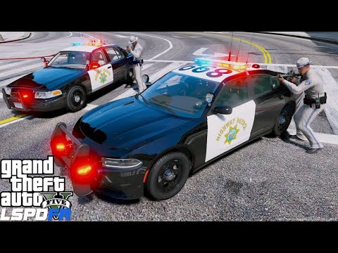 GTA 5 LSPDFR #772 California Highway Patrol Catching Speeders In LA