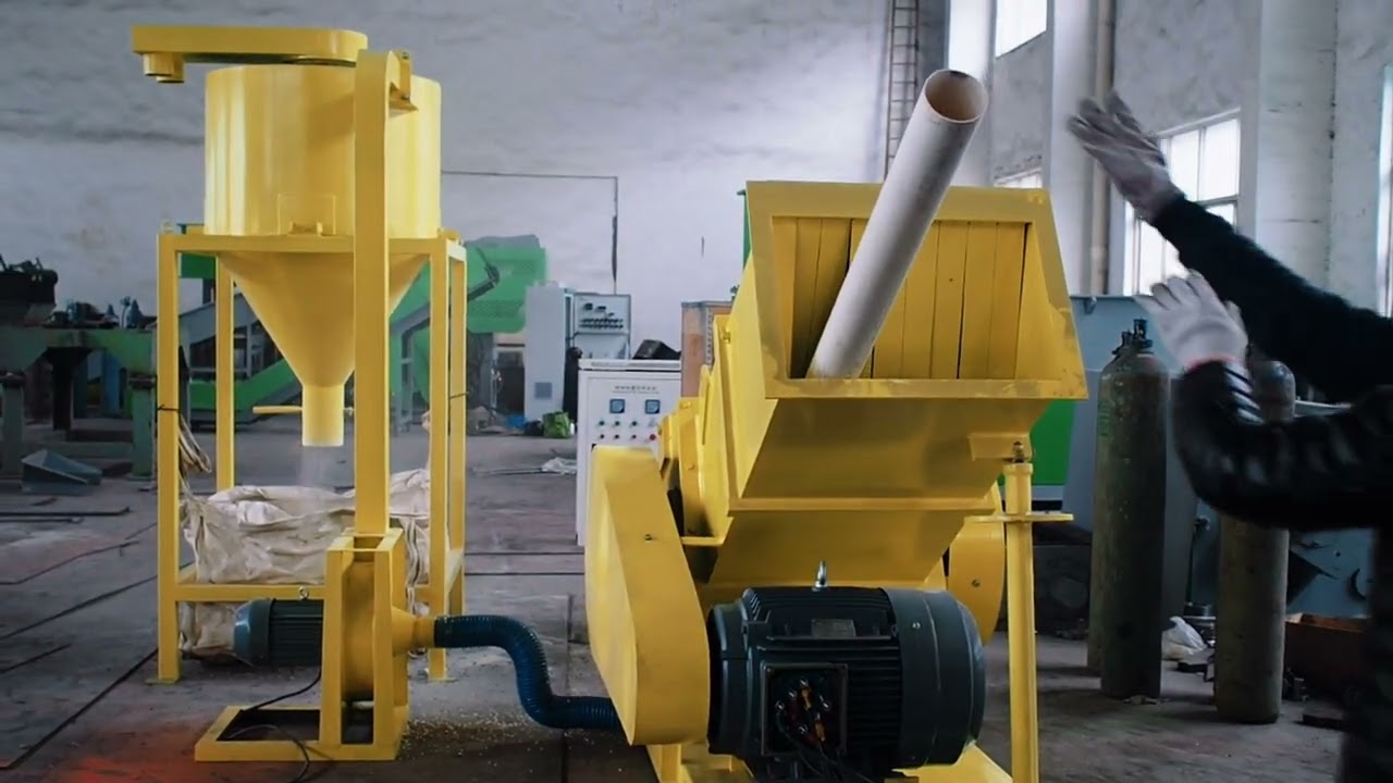 Crusher For PVC Pipe And Profiles video preview