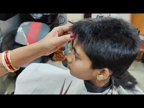 Boy cut girl hairstyle ♥️ boy haircut at home 🏡 baby girl haircut part ~2 @MadhabiBhowmick