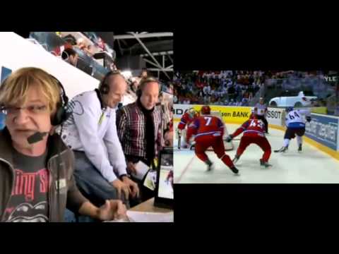 Mertarannan reaktio Granlundin ilmaveiviin | Jääkiekon MM 2011