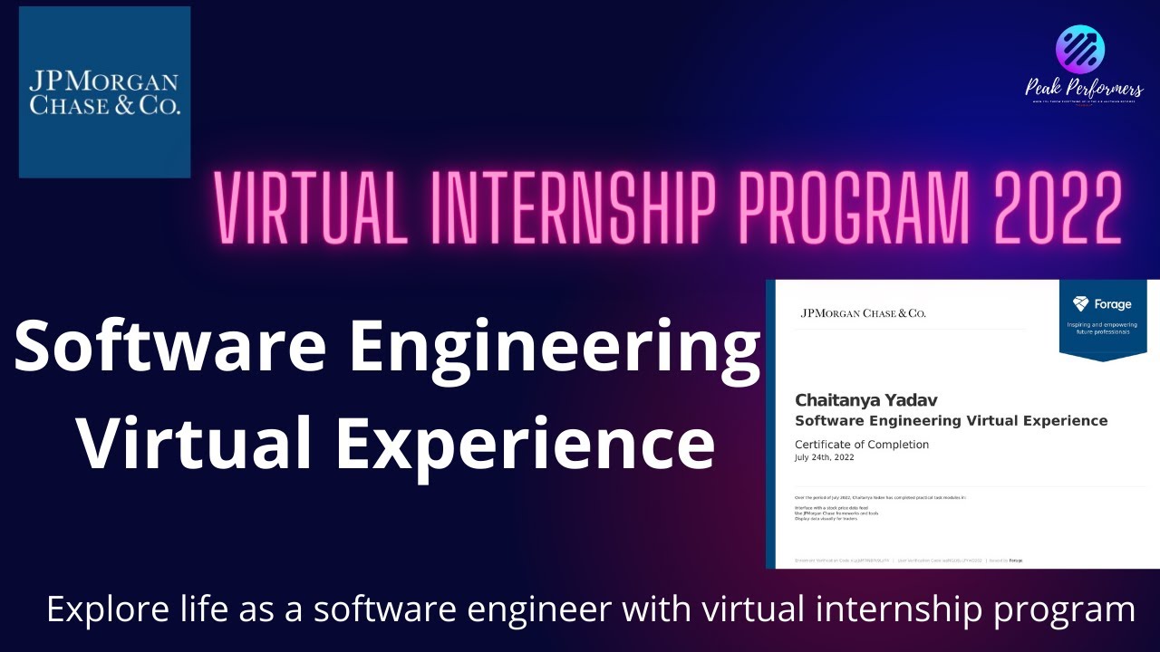 JPMorgan Chase & Co. Software Engineering Virtual Internship Program 2022