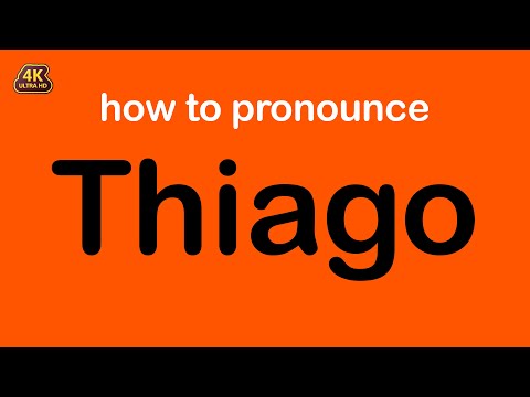 how to pronounce Thiago correctly
