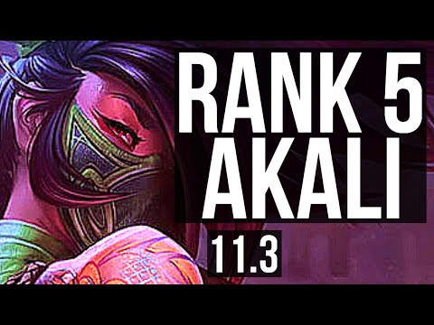 AKALI vs DIANA (MID) | Rank 5 Akali, Legendary, 14/4/9, 300+ games | EUW Challenger | v11.3