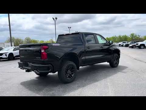 2026 Chevrolet Silverado 1500 Crew Cab Short Box 4-Wheel Drive Custom Trail Boss in Black for sale at Lally Chevrolet Ltd. in Tilbury, ON