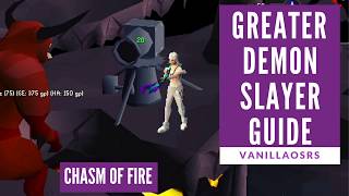 Slayer Task - Greater Demons at Chasm of Fire + Cannon + Safespot OSRS