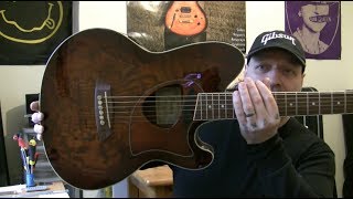 Video thumbnail for Ibanez Talman TCM 50 semi acoustic fret level and nut swap... by Fret Friend Guitar Workshop and Luthiery