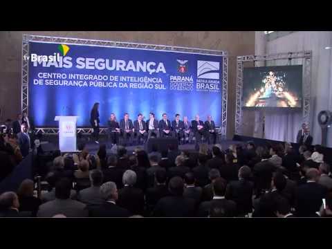 Presidente da República participa de evento no Centro Integrado de Segurança Pública da região sul