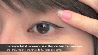 Sasa.com Liquid Eyeliner Tutorial [makeup] [how-to]