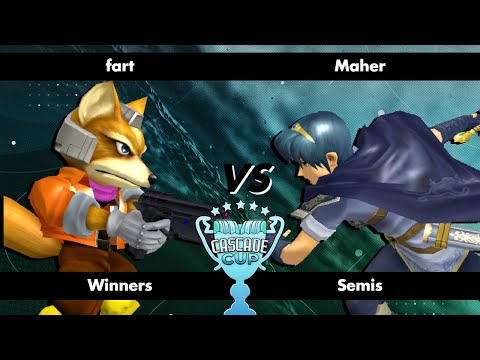 fart (Fox) vs Maher (Marth) - Cascade Cup - Melee Singles - Winners Semis