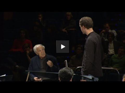 Master-class Pierre Boulez - 1ère partie