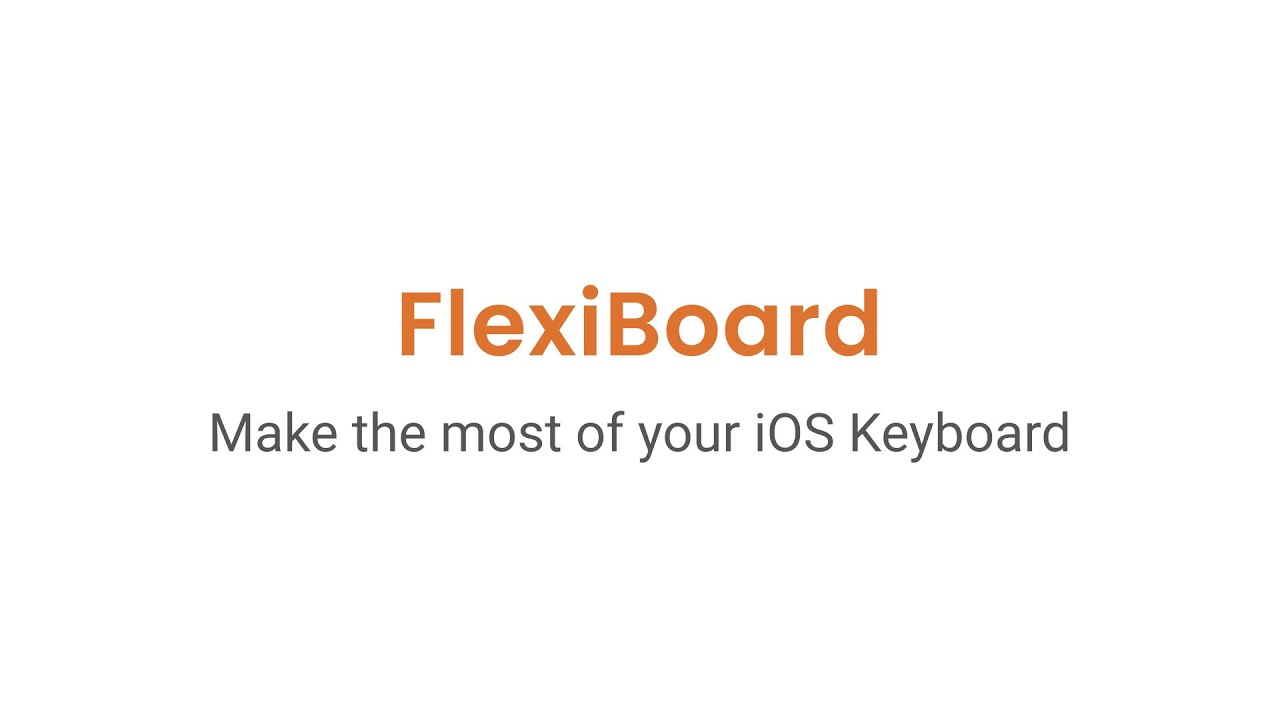 FlexiBoard video preview