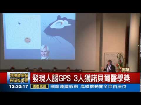 發現人腦GPS 3人獲諾貝爾醫學獎