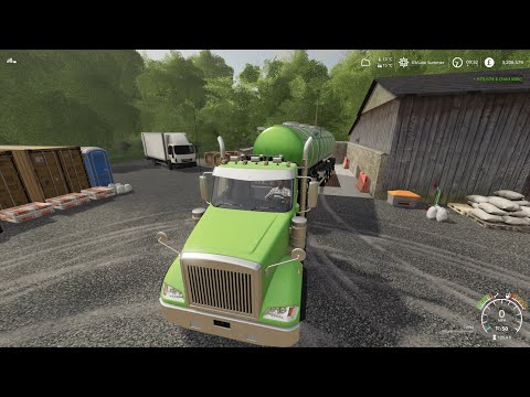 Chellington Valley (Deutz Fahr) Part 35 * Feeding the Cows & Sheep, Selling Slurry & Milk * FS 19