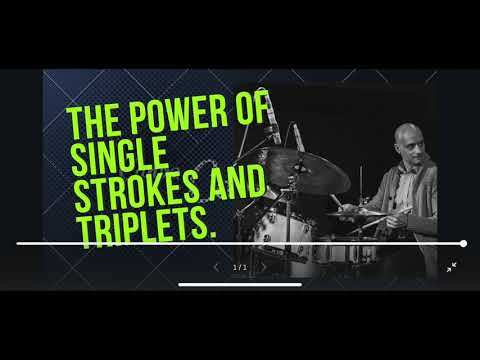 Jazz drumming vocabulary: The power of single strokes and triplets