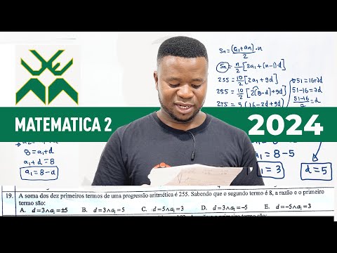 CORREÇÃO COMPLETA DO EXAME DE MATEMÁTICA 2 - #UEM 2024