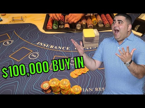 $100,000 Buy In On High Limit Black Jack Table In Las Vegas PART-2