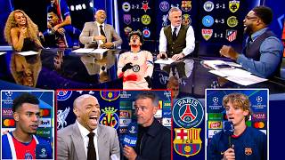 PSG vs Barcelona 4-2 Thierry Henry Goes Crazy! 🔥 Lamine Yamal Can't Stop PSG| All Reactions