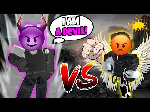👑 THE BATTLE BETWEEN ANGELS AND DEVILS IN ROBLOX 😈 TTS Roblox Story