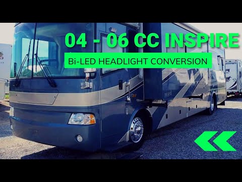 2004 - 2006 Country Coach Inspire bi-led projector headlight conversion