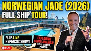 Norwegian Jade Full Ship Tour 2026 | Walkthrough + Live Comedy Hypnosis Clip & South America