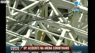 Brazil crane collapse  Aerial footage shows accident site