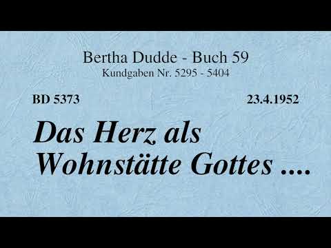 BD 5373 - DAS HERZ ALS WOHNSTÄTTE GOTTES ....