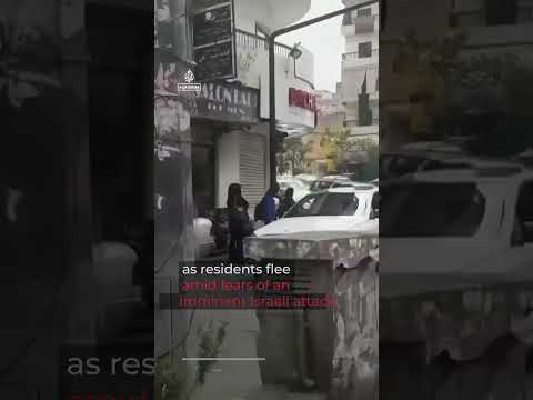 Residents flee Beirut’s southern suburbs as Israel orders strikes