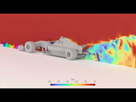 2017 PERRINN F1 Car CFD Analysis - CpT Slice Animation