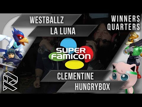 Super Famicon '17 - Westballz & La Luna vs Clementine & Hungrybox - Winners Quarters