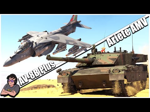 The Italian Underdogs of Top Tier - Ariete AMV & AV-8B - War Thunder