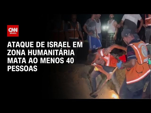 Ataque de Israel a zona humanitária na Faixa de Gaza mata ao menos 40  pessoas