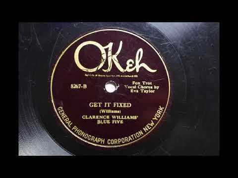 CLARENCE WILLIAMS BLUE FIVE {GET IT FIXED} (vET) 1925.