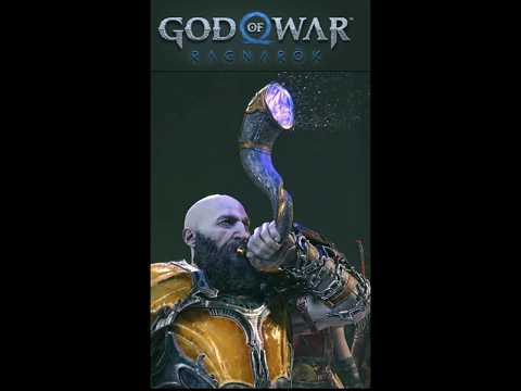 Kratos blows Gjallarhorn and Start the war - God of war Ragnarok.#shorts #godofwarragnarok