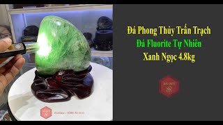 Đá Phong Thủy Đá Fluorite Tự Nhiên Xanh Ngọc 4.8kg Nguyên Đá