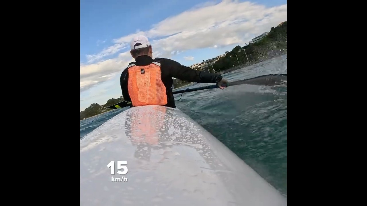 Windy day! #surfski #roughsea #kayaker #newzealand